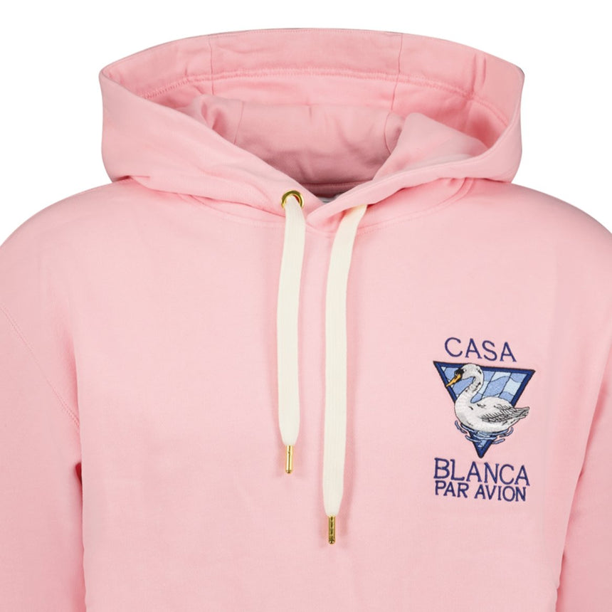 Casablanca Par Avion Embroidered Hooded Sweatshirt Pink - Boinclo ltd - Outlet Sale Under Retail