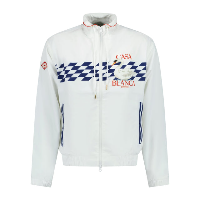 Casablanca Par Avion Shell Suit Track Jacket White - Boinclo ltd - Outlet Sale Under Retail