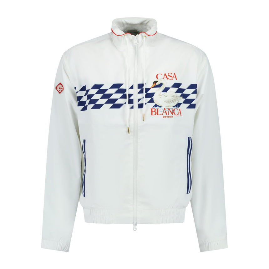 Casablanca Par Avion Shell Suit Track Jacket White - Boinclo ltd - Outlet Sale Under Retail