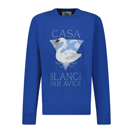 Casablanca 'Par Avion' Sweatshirt Blue - Boinclo ltd - Outlet Sale Under Retail