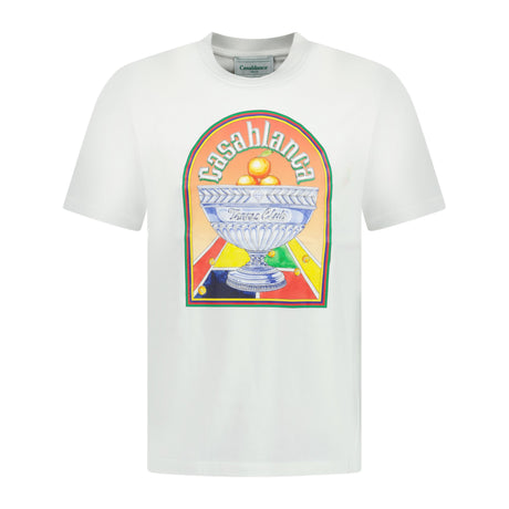 Casablanca 'Terrain' D'Orange T-Shirt White - Boinclo ltd - Outlet Sale Under Retail