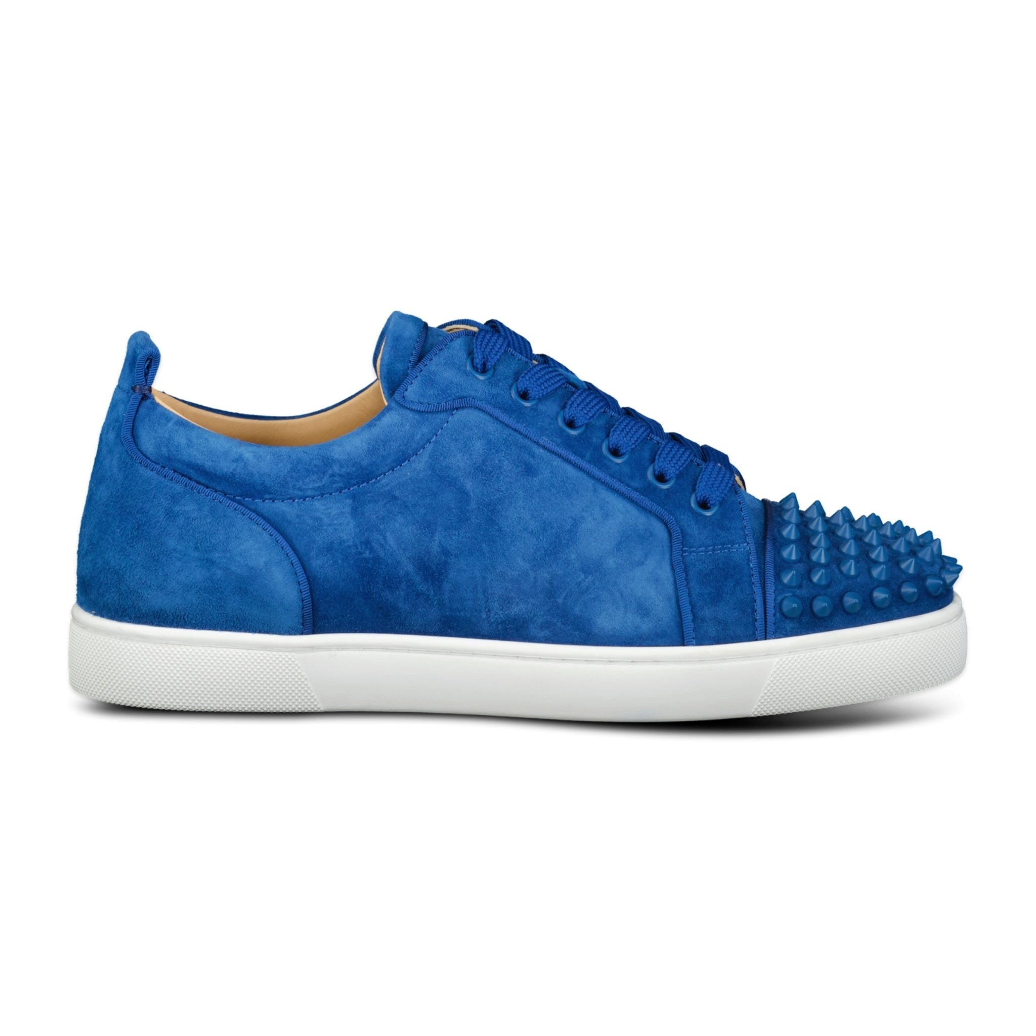 Christian Louboutin 'Junior Spikes' Orlato Sneakers Blue Outlet