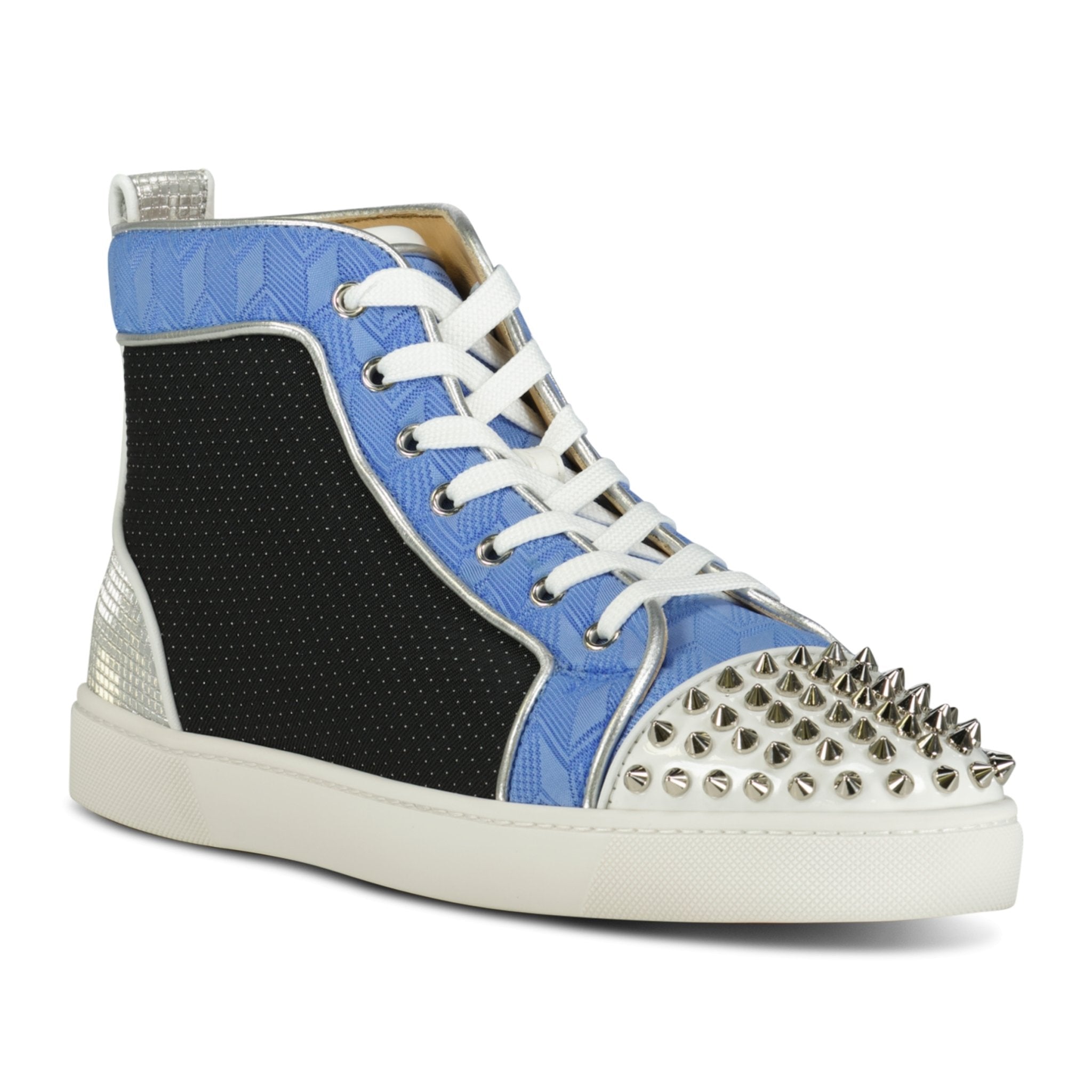 Christian Louboutin Lou Spikes Orlato Sneakers Mixed Blue - 9