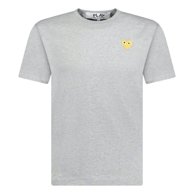 Comme Des Garcons Gold Heart Logo T-Shirt Grey - Boinclo ltd - Outlet Sale Under Retail