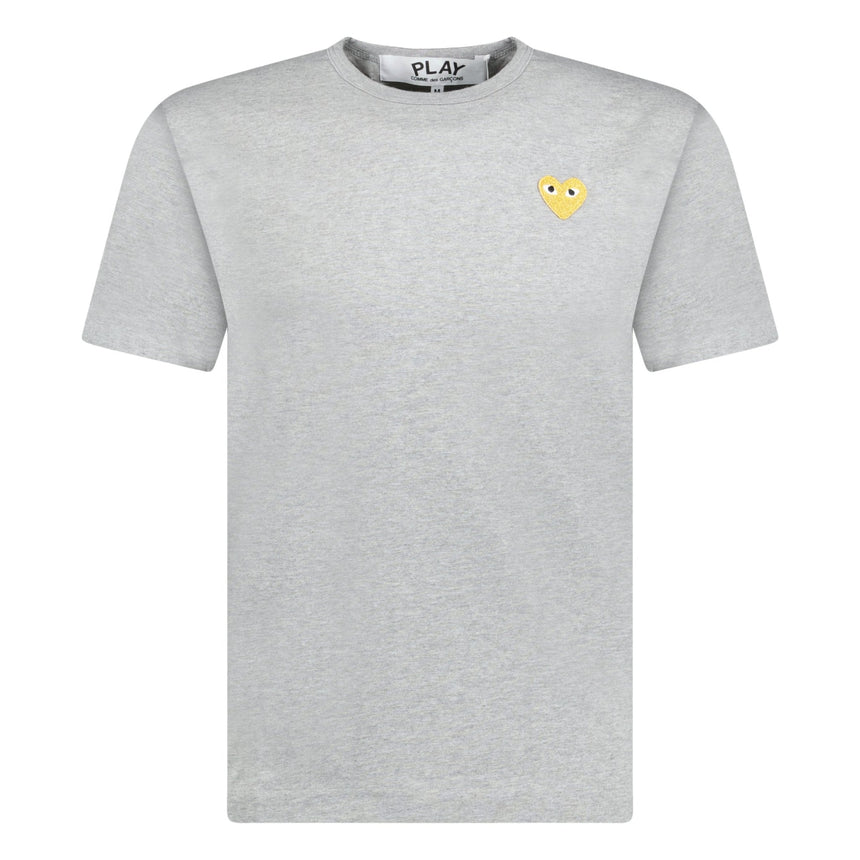 Comme Des Garcons Gold Heart Logo T-Shirt Grey - Boinclo ltd - Outlet Sale Under Retail