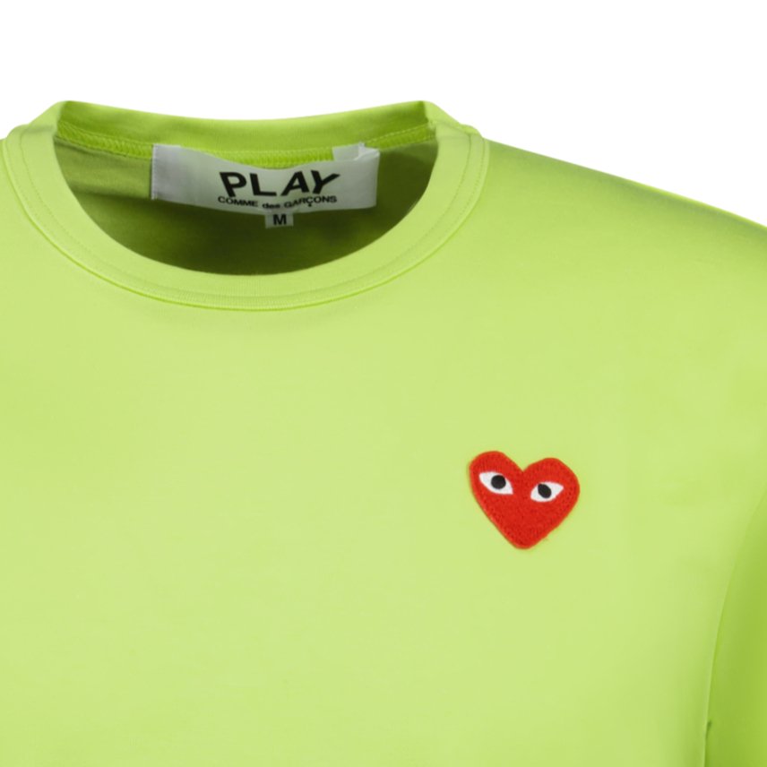 Comme Des Garcons Stitch Heart T-Shirt Green - Boinclo ltd - Outlet Sale Under Retail
