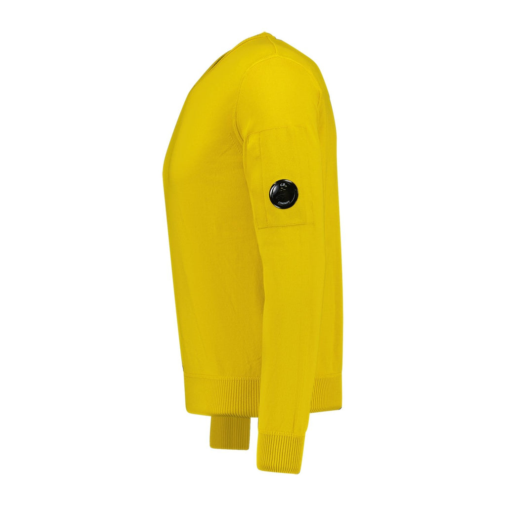 CP Company Arm Lens Knitted Sweatshirt Yellow - Boinclo ltd - Outlet Sale Under Retail