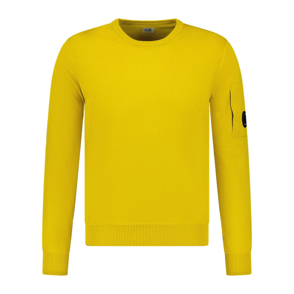 CP Company Arm Lens Knitted Sweatshirt Yellow - Boinclo ltd - Outlet Sale Under Retail