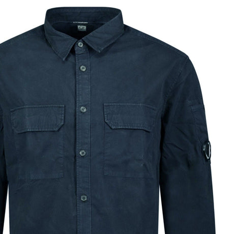 CP Company Button Up Lens Overshirt Navy - Boinclo ltd - Outlet Sale Under Retail