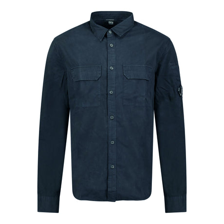 CP Company Button Up Lens Overshirt Navy - Boinclo ltd - Outlet Sale Under Retail