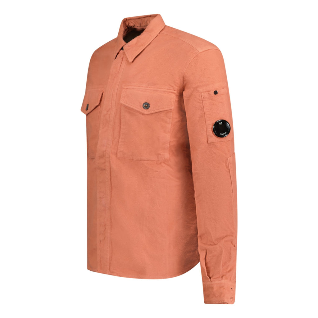 CP Company Button-Up Overshirt Coral - Boinclo ltd - Outlet Sale Under Retail