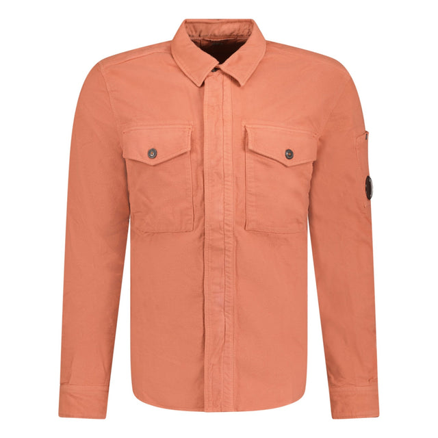 CP Company Button-Up Overshirt Coral - Boinclo ltd - Outlet Sale Under Retail