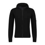 CP Company Chrome Hooded Knit Jacket Black - Boinclo ltd - Outlet Sale Under Retail