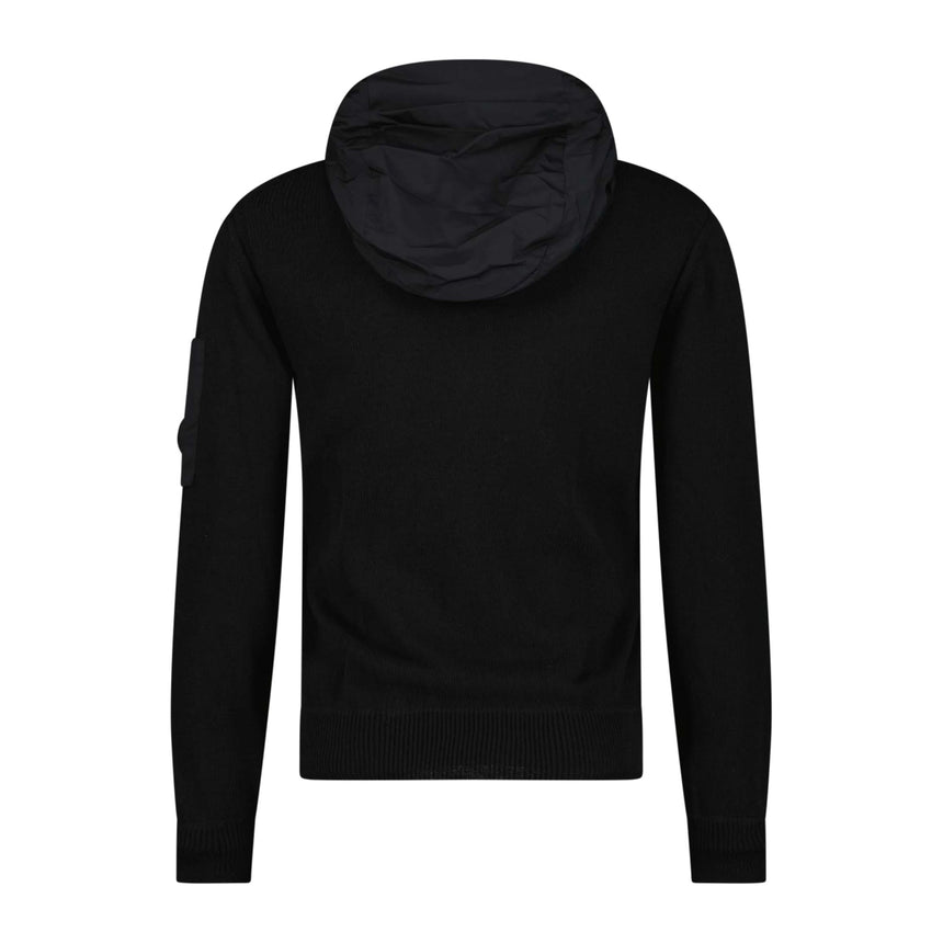 CP Company Chrome Hooded Knit Jacket Black - Boinclo ltd - Outlet Sale Under Retail