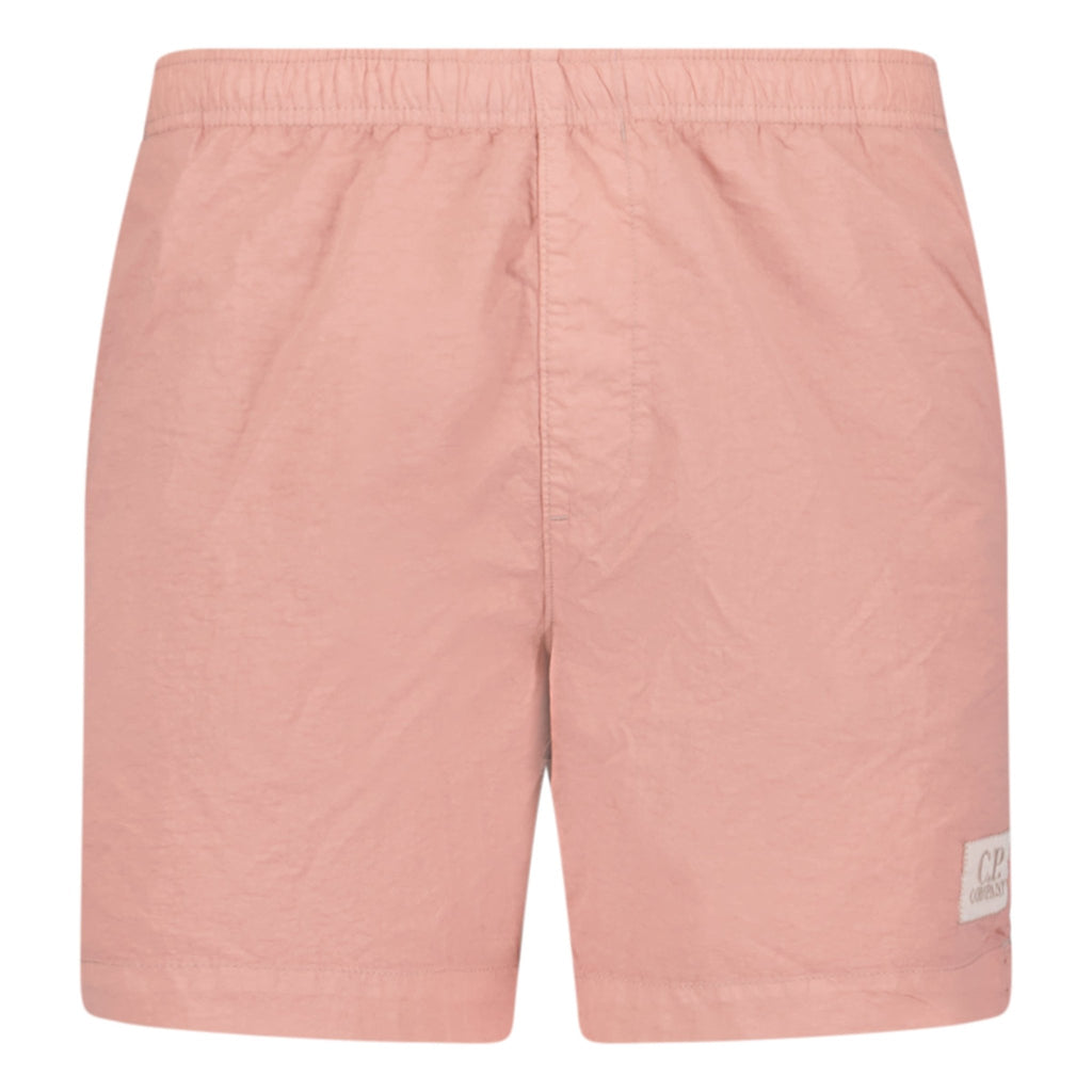 CP Company Chrome Patch Logo Swim Shorts Pink - Boinclo ltd - Outlet Sale Under Retail