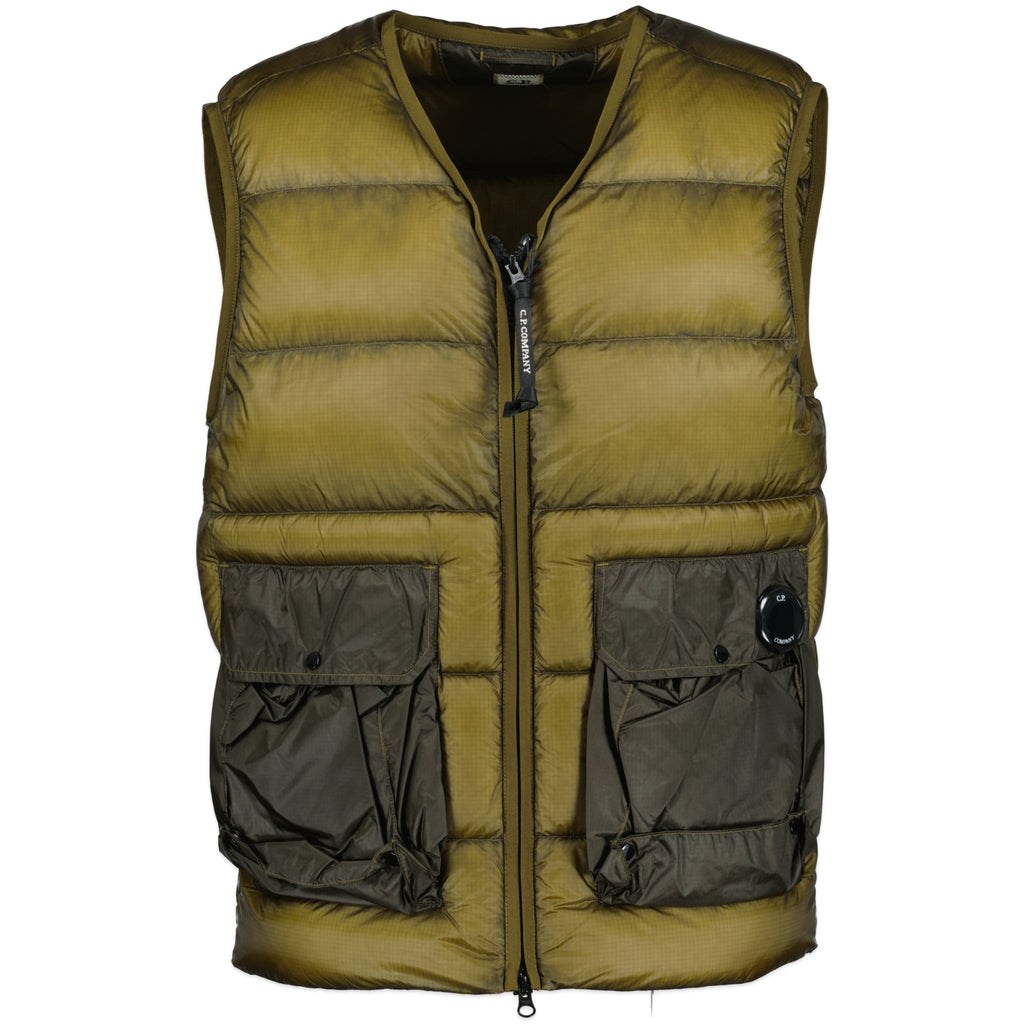 CP Company D.D. Shell Padded Down Gilet Brown - Boinclo ltd - Outlet Sale Under Retail