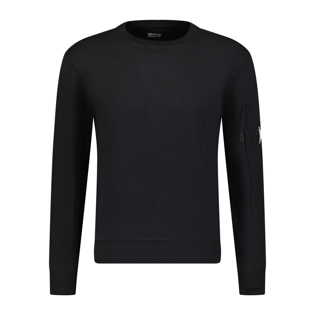 CP Company Diagonal Raised Arm Lens Sweatshirt Black - Boinclo ltd - Outlet Sale Under Retail