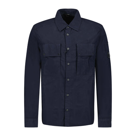 CP Company Flatt Nylon Overshirt Navy - Boinclo ltd - Outlet Sale Under Retail