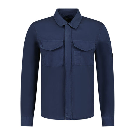 CP Company 'Gabardine' Overshirt Navy - Boinclo ltd - Outlet Sale Under Retail