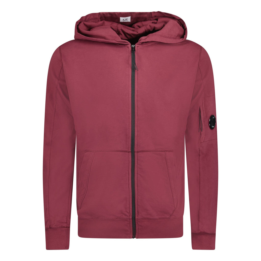 CP Company Hooded Zip Sweat Maroon - Boinclo ltd - Outlet Sale Under Retail