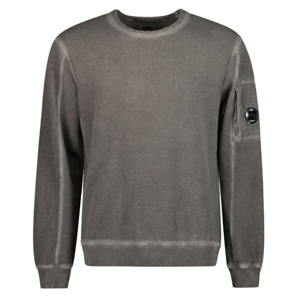 cp company lens sweatshirt grey