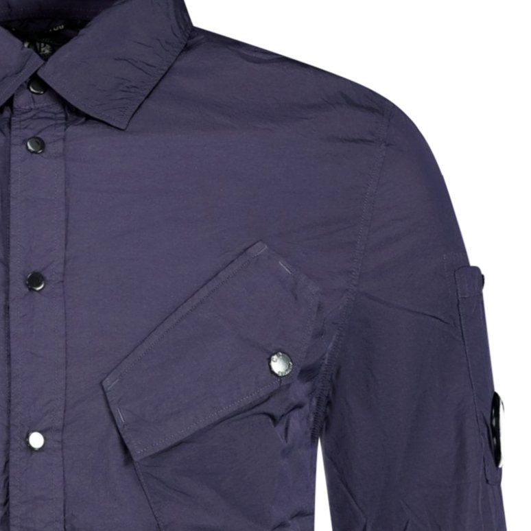 CP Company Lens Chrome Overshirt Jacket Navy - Boinclo ltd - Outlet Sale Under Retail