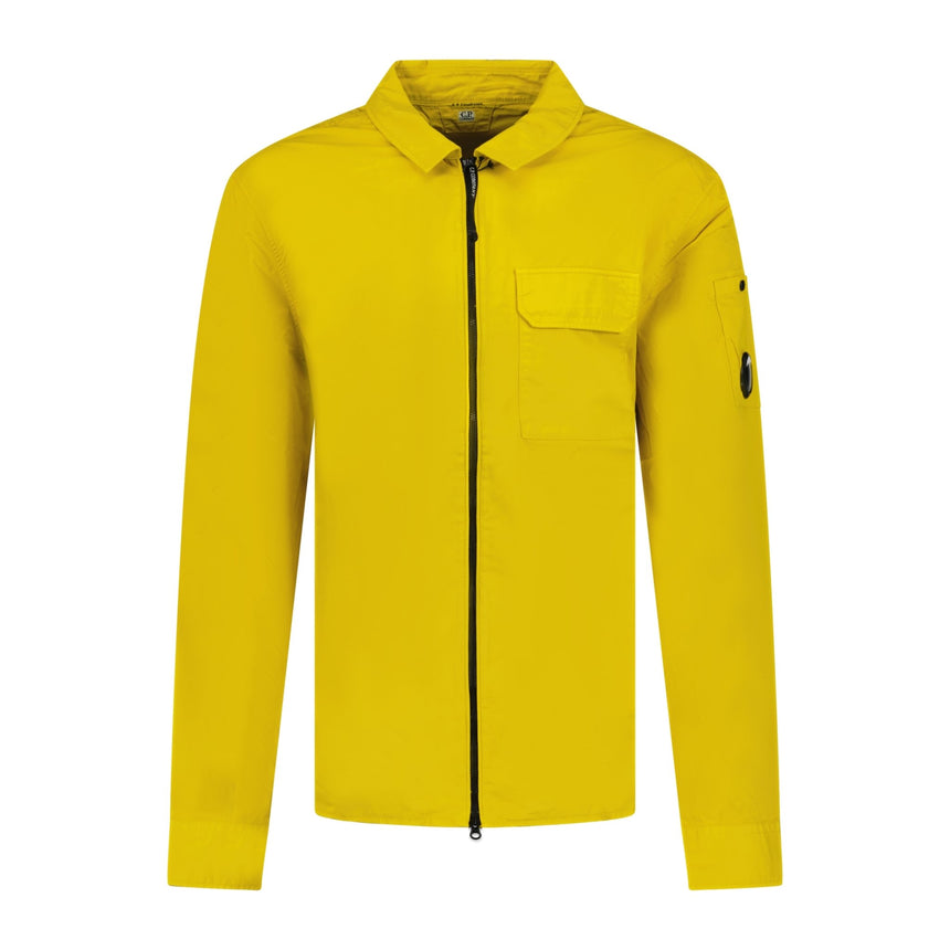 CP Company Long Sleeve Zip Up Shirt Yellow - Boinclo ltd - Outlet Sale Under Retail