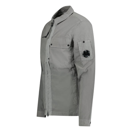 CP Company 'Popeline' Cotton Overshirt Grey - Boinclo ltd - Outlet Sale Under Retail