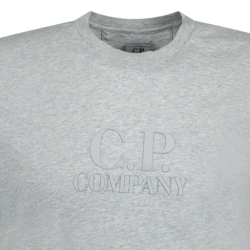 CP Company Reflective Logo T-Shirt Grey - Boinclo ltd - Outlet Sale Under Retail