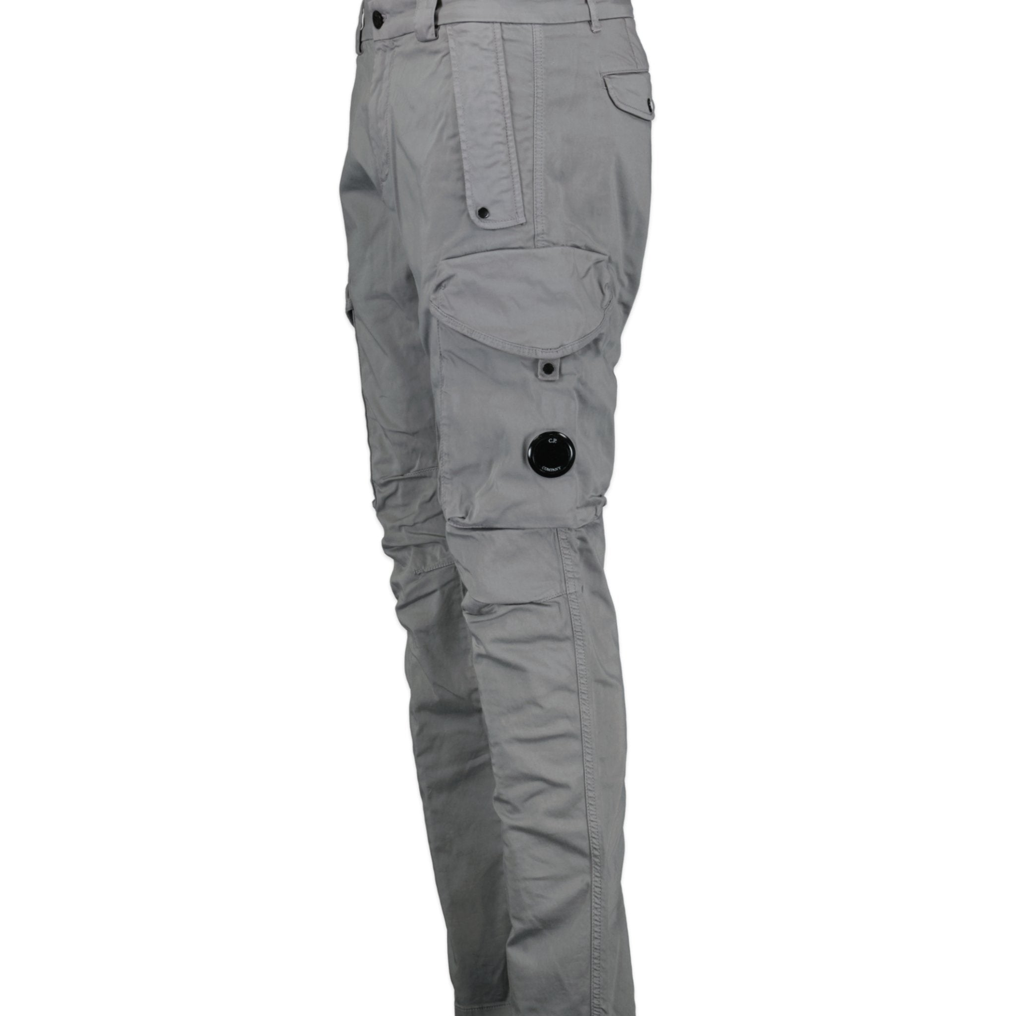 CP Company Sateen Stretch Cargo Pants Grey | Boinclo ltd | Outlet Sale