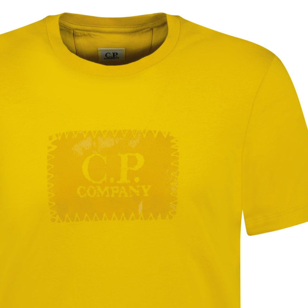 CP Company Stitch Print T-Shirt Yellow - Boinclo ltd - Outlet Sale Under Retail