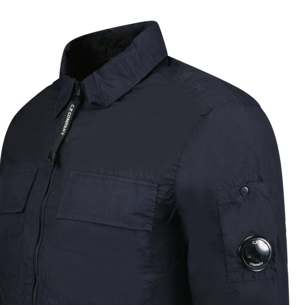 CP Company 'Taylon L' Chrome Lens Overshirt Jacket Navy - Boinclo ltd - Outlet Sale Under Retail