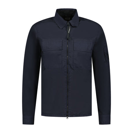 CP Company 'Taylon L' Chrome Lens Overshirt Jacket Navy - Boinclo ltd - Outlet Sale Under Retail