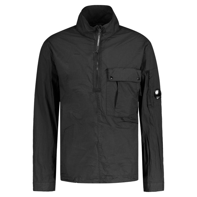 CP Company Taylon-P Lens Chrome Half Zip Jacket Black - Boinclo ltd - Outlet Sale Under Retail