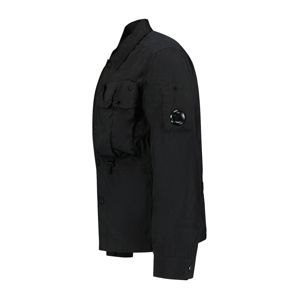 CP Company 'Taylon P' Lens Overshirt Jacket Black - Boinclo ltd - Outlet Sale Under Retail