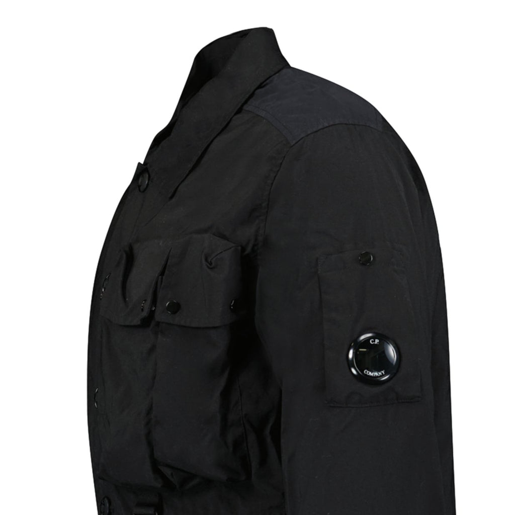 CP Company 'Taylon P' Lens Overshirt Jacket Black - Boinclo ltd - Outlet Sale Under Retail