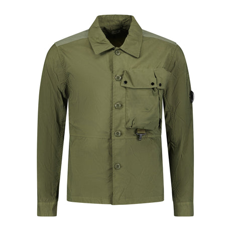 CP Company 'Taylon P' Lens Overshirt Jacket Green - Boinclo ltd - Outlet Sale Under Retail