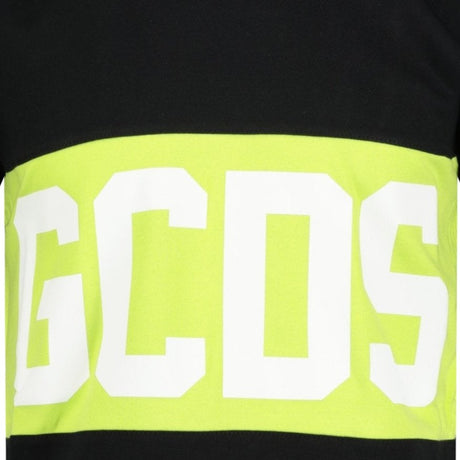 GCDS Logo T-Shirt Black & Lime - Boinclo ltd - Outlet Sale Under Retail