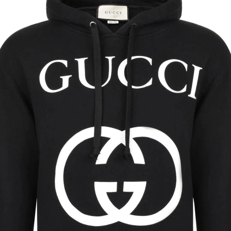 Black hoodie gucci online