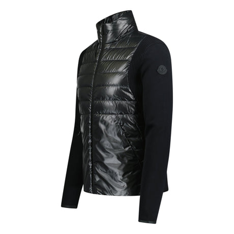 Moncler 'Cardigan Tricot' Padded Knit Zip Jacket Black - Boinclo ltd - Outlet Sale Under Retail