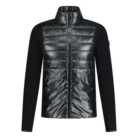 Moncler 'Cardigan Tricot' Padded Knit Zip Jacket Black - Boinclo ltd - Outlet Sale Under Retail