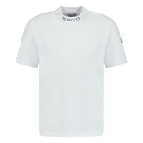 Moncler Collar Writing Logo T-Shirt White - Boinclo ltd - Outlet Sale Under Retail