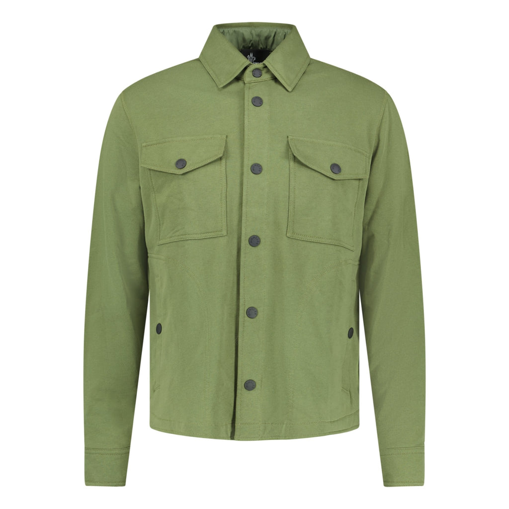 Moncler Grenoble 'Camicia' Logo Overshirt Khaki - Boinclo ltd - Outlet Sale Under Retail