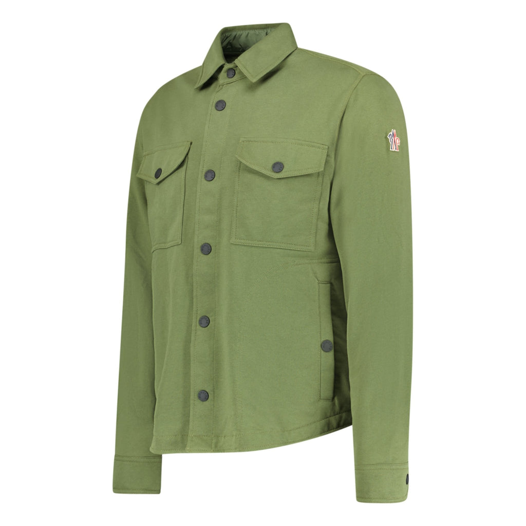 Moncler Grenoble 'Camicia' Logo Overshirt Khaki - Boinclo ltd - Outlet Sale Under Retail