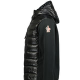Moncler Grenoble 'Maglia Cardigan' Tricolour Band Hooded Jacket Black - Boinclo ltd - Outlet Sale Under Retail