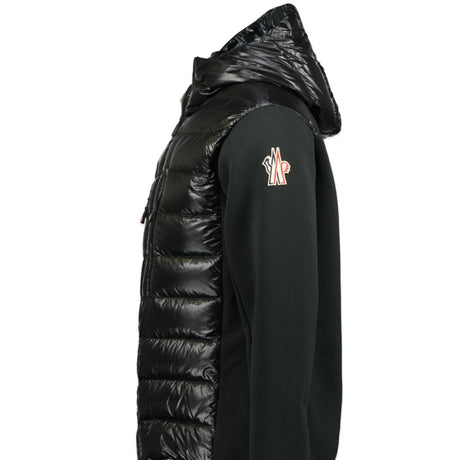 Moncler Grenoble 'Maglia Cardigan' Tricolour Band Hooded Jacket Black - Boinclo ltd - Outlet Sale Under Retail
