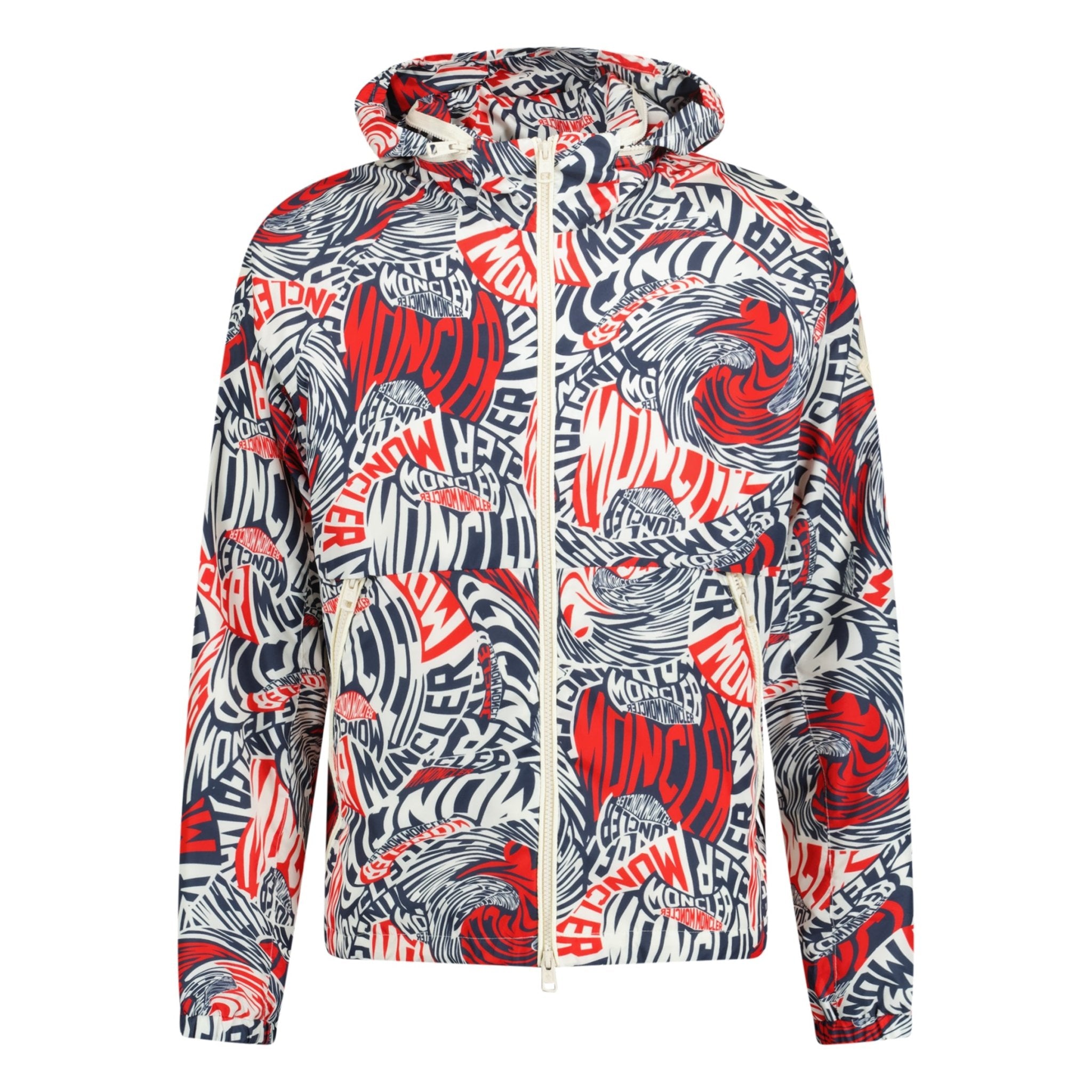 Moncler blue on sale white red