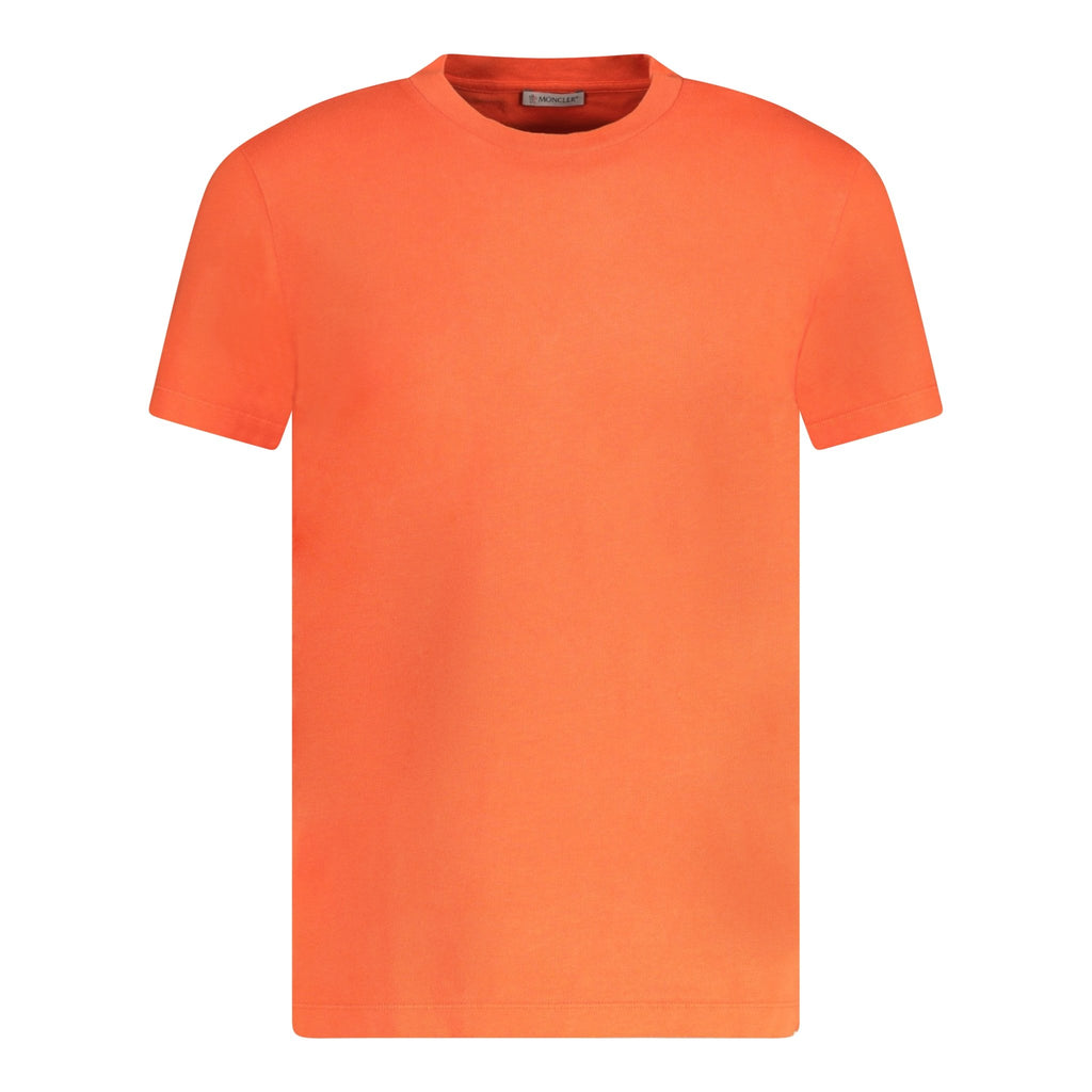 Moncler Side Print Logo T-Shirt Orange - Boinclo ltd - Outlet Sale Under Retail