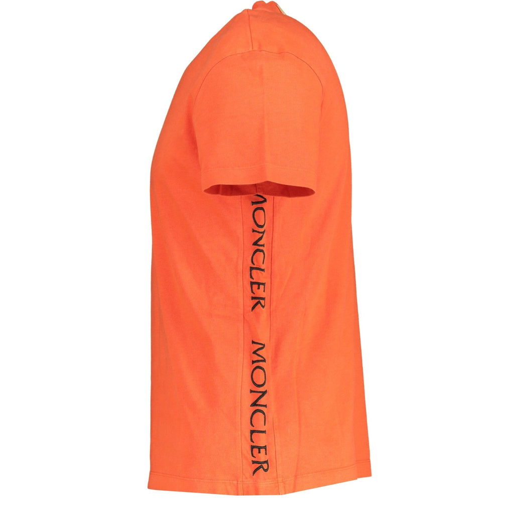 Moncler Side Print Logo T-Shirt Orange - Boinclo ltd - Outlet Sale Under Retail