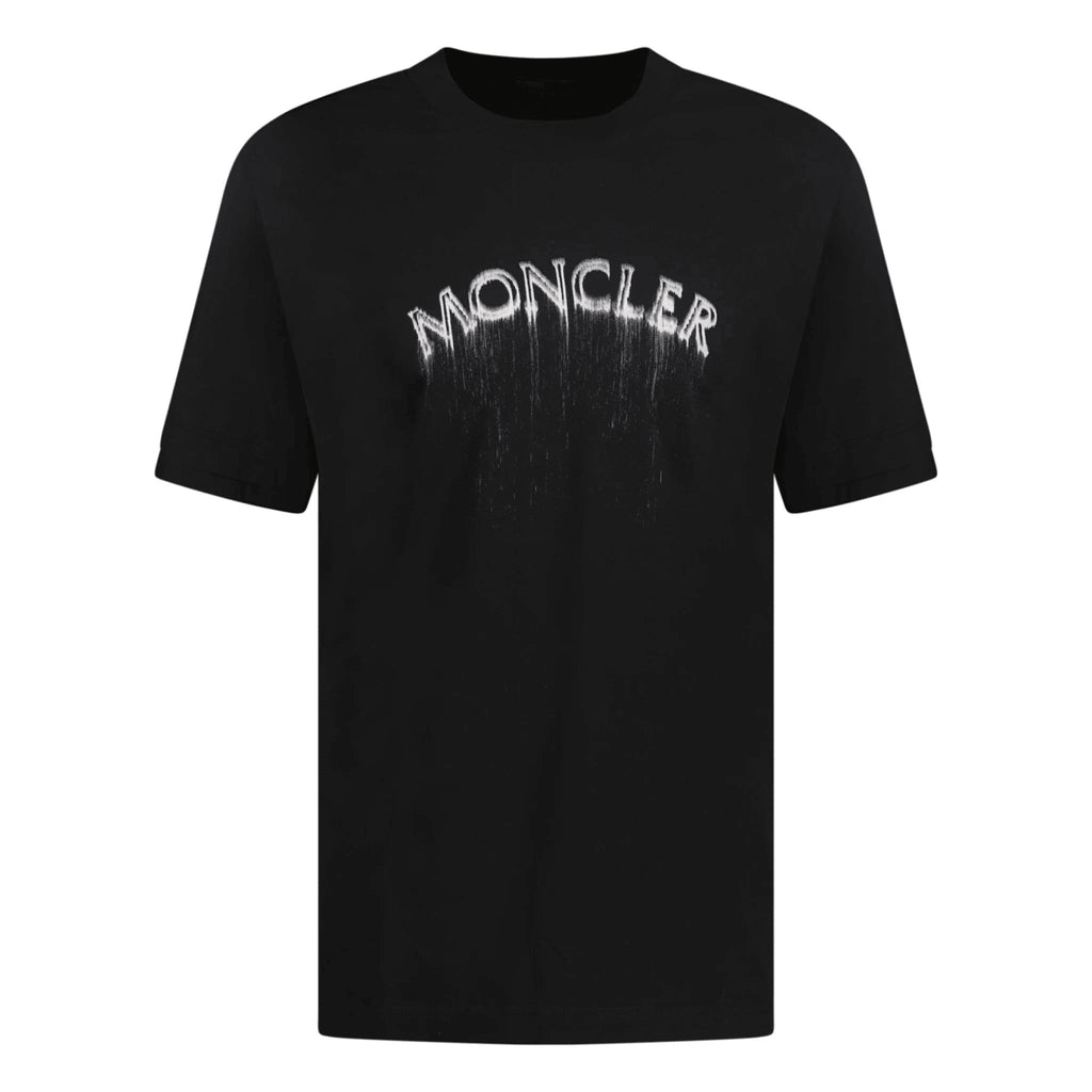 Moncler Spray Print T-Shirt Black - Boinclo ltd - Outlet Sale Under Retail